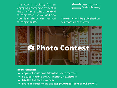 AVF Flyer Photo Contest design graphic