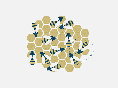 Wollmilchsau – Community 2d bee community minimal vector