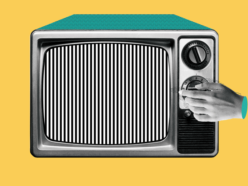 TV DISORDER 2d colorfull pattern tv test card vector