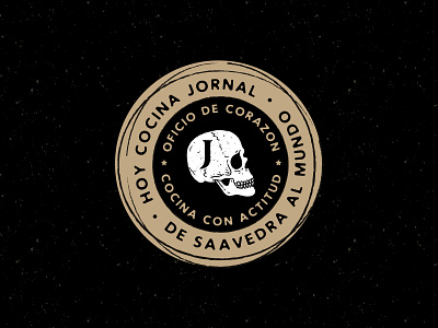 JORNAL badge black blackandwhite branding dark handdrawn illustration logo noir skull typography