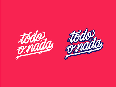 Todo o Nada logo lettering liquid logo motion paint script