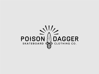 PoisonDagger brand clothing dagger old poison school skate skateboard venom