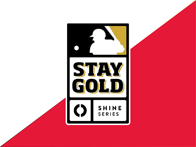 Baseball tag badge baseball gold patch shine tag