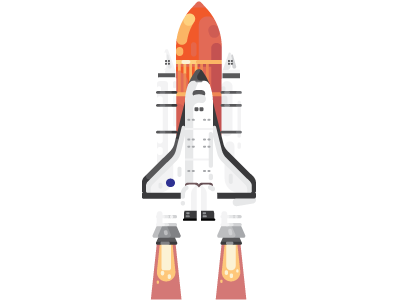 Rocket Shuttle design illustration logo rocket rocket logo space space art vector