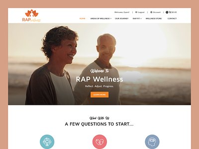 RAP Wellness // Web Design health and wellness health and wellness web design
