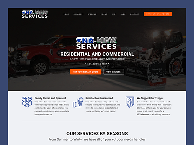 Sno-Mow Services // Web Design