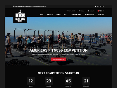 USS Battle Series // Web Design battleship event web design sports event sports event web design