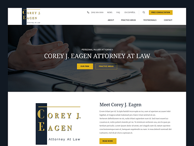 Corey J. Eagen // Web Design attorney web design law firm web design lawfirm lawyer web design personal injury attorney