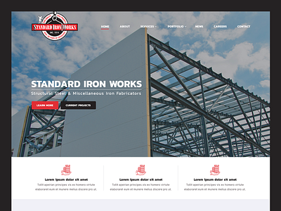 Standard Iron Works // Web Design