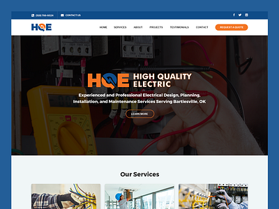 High Quality Electric // Web Design