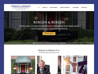 Bergen & Bergen // Web Design attorney web design law firm law firm web design personal injury