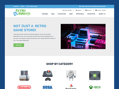 Retro Markets // Web Design ecommerce ecommerce web design game game web design online store online store web design retro retro web design