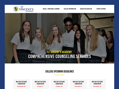 St. Vincent's Academy // Web Design