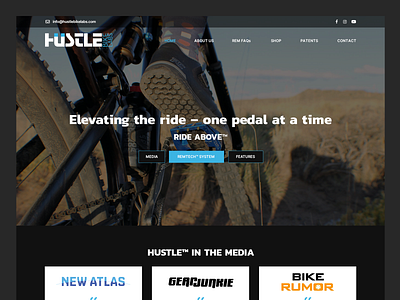 Hustle Bike Labs // Web Design bike bike parts bike parts web design bike web design lifestyle lifestyle web design outdoor spare parts sport