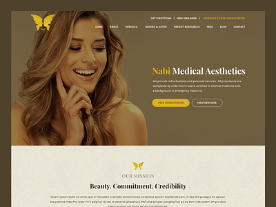 Nabi Medical Aesthetics // Web Design