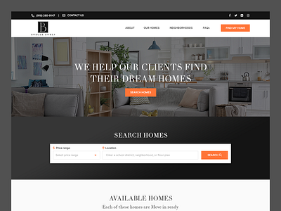 Borger Homes // Web Design