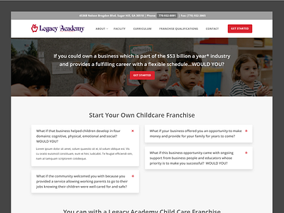 Legacy Academy // Web Design