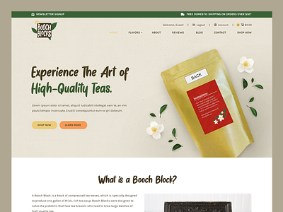 Booch Blocks // Web Design brew ecommerce ecommerce web design kombucha kombucha web design retail retail web design tea tea web design