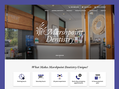 Marshpoint Dentistry // Web Design