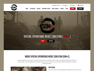 SOM+C // Web Design medic military military web design non profit non profit web design spec ops spec ops web design