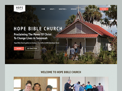Hope Bible Church // Web Design christian christian web design church church web design gospel ministry ministry web design