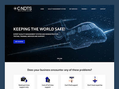 Quality and NDT Solutions // Web Design