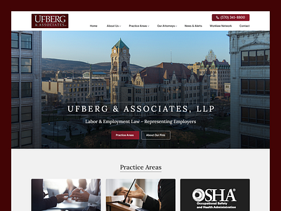 Ufberg & Associates law firm law firm web design lawyer lawyer web design