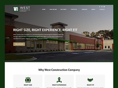West Construction Company // Web Design building commercial building construction construction web design real estate real estate web design renovation renovation web design