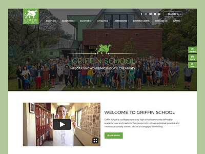 Griffin School // Web Design academic academic web design school school web design student student web design summer camp