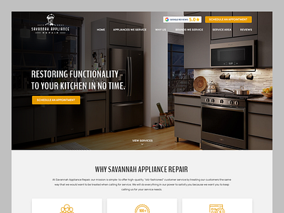 Savannah Appliance Repair // Web Design