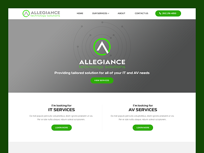 Allegiance Technology Solutions // Web Design