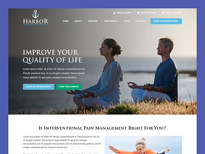 Harbor Interventional Pain Center // Web Design clinic web design health health web design healthcare healthcare web design hospital hospital web design interventional pain center pain center web design