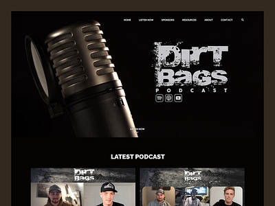 Dirt Bags Podcast // Web Design