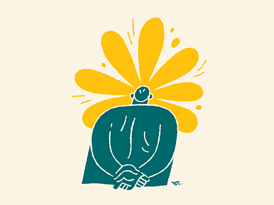 Yes, Thank You design flower hand drawn illustration mind mindfulness