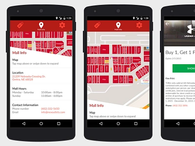 NEX Outlets for Android android app apps mall malls maps material design nexus