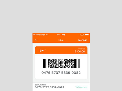 Wallet Redemption card ios wallet