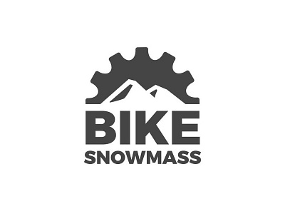 Bike Snowmass Logo biking identity logo snowmass