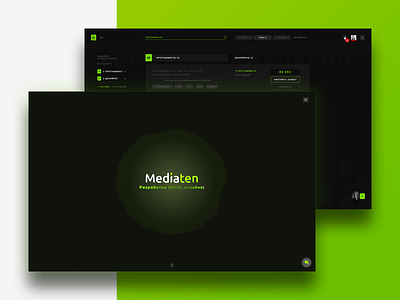 Web service for Mediaten app branding clean creative design minimal ui ux web website