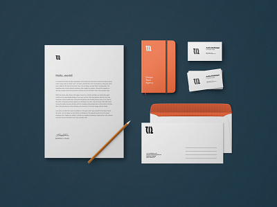 Stationery branding concept design designs icon logo