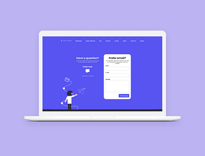 Contact Page Redesign chat contact design email figma form redesign saas ui ux website