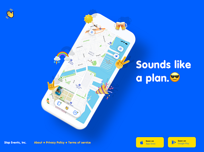 Sounds Like A plan - android camera chat emojis events geo ios location maps mobile new social startup ui
