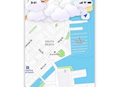 SLAP- in app Weather Forecast android animation geo ios ios app ios app design location map mobile principle slap weather weather forecast