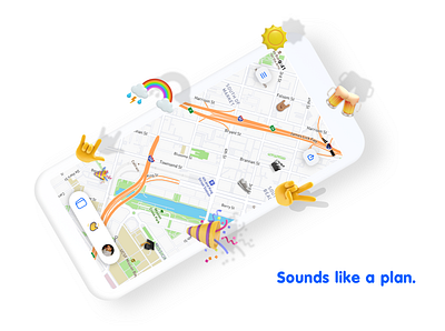 Sounds like a plan - Slap app geo ios location mobile ui