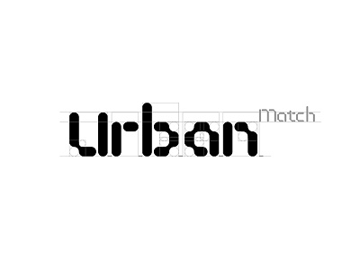 Urban Match brand custom identity typography urban