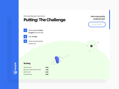 Putting: The Challenge exercises golf illustration