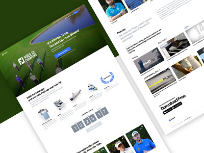 FJ Competition golf layout sports website