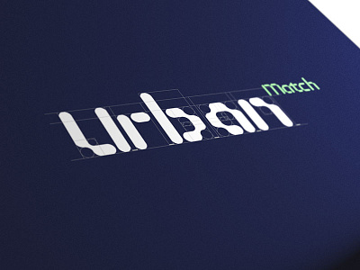 Urban Match branding custom logo type