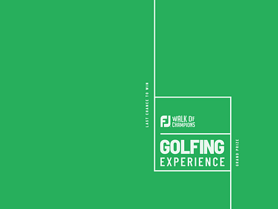 FJ Golfing Experience branding design golf logo typography