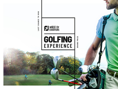 FJ Golfing Experience branding design golf sports