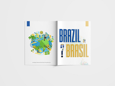 Magazine - Brazil or Brasil? Front & Back graphic design